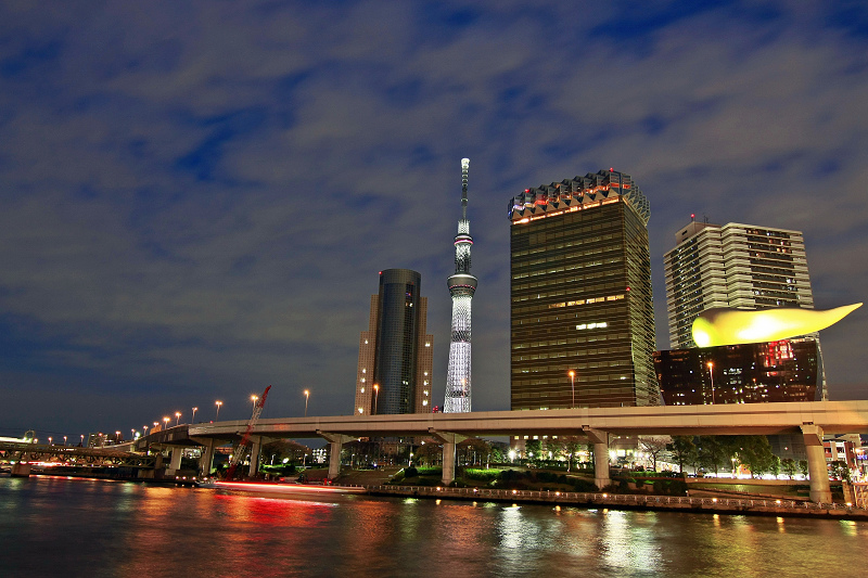 【東京】隅田川＆隅田公園櫻花：遊船夜景超浪漫＆花火大會也是必